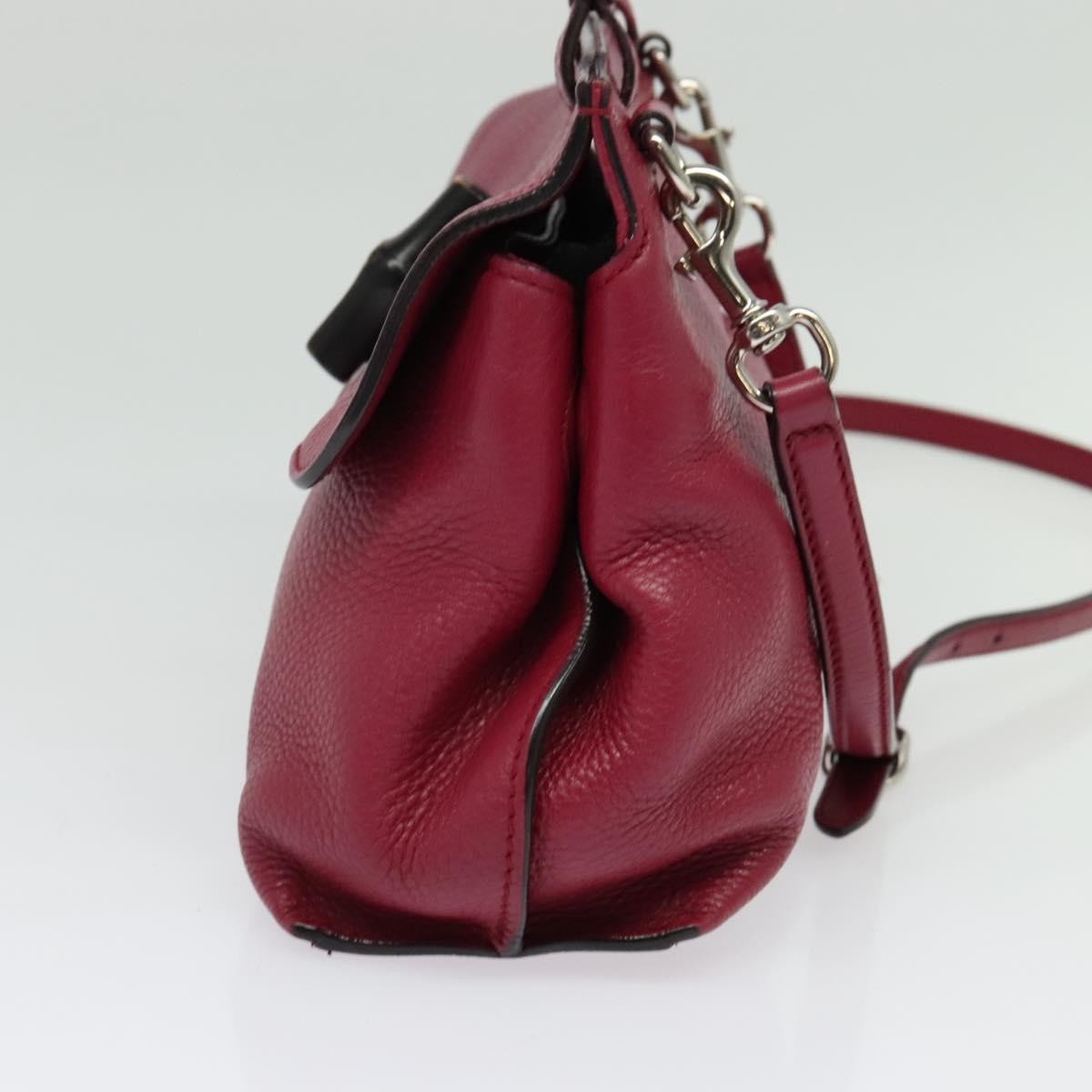 Gucci Bamboo Daily Top Handle Bag Leather, PINK, LEATHER, Handbag