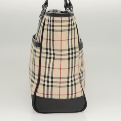 Burberry Nova Check Tote Canvas and Leather, BEIGE, CANVAS, Tote bag