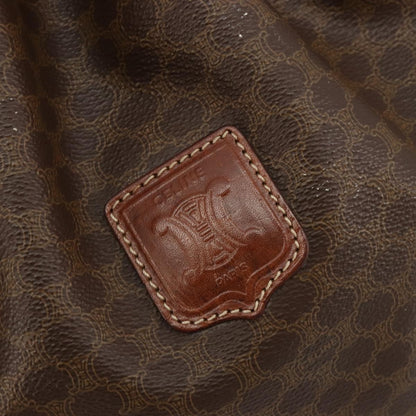 Celine Macadam Shoulder Bag PVC Leather, Brown, PVC, Shoulder Bag