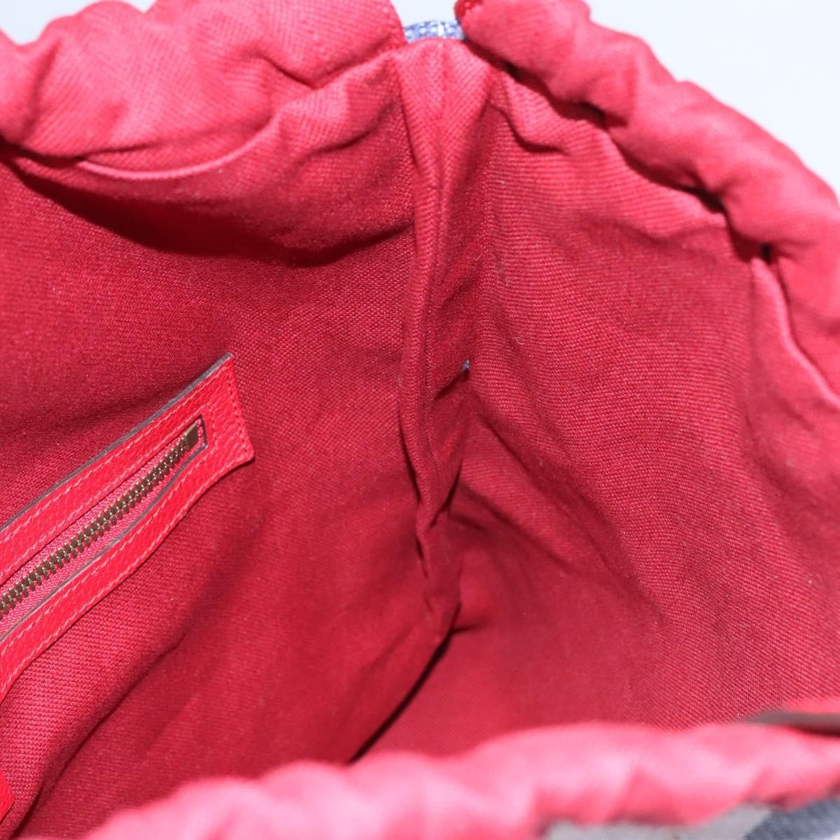 Gucci Logo Drawstring Backpack Striped Canvas, MULTICOLOUR, CANVAS, Backpack