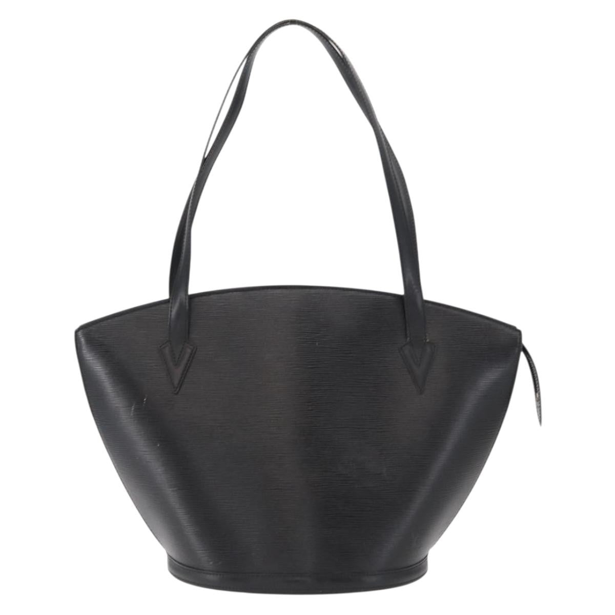 Louis Vuitton Saint Jacques Handbag Epi Leather, BLACK, LEATHER, Shoulder bag