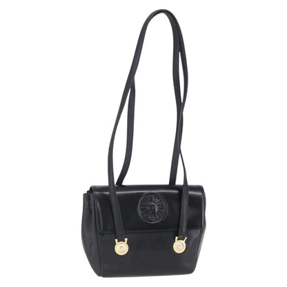 Versace Vintage Shoulder Bag Leather, BLACK, LEATHER, Shoulder bag