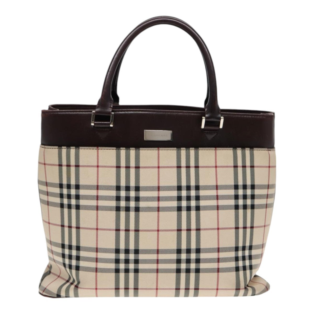 Burberry Nova Check Tote canvas check pattern, BEIGE, CANVAS, Tote bag