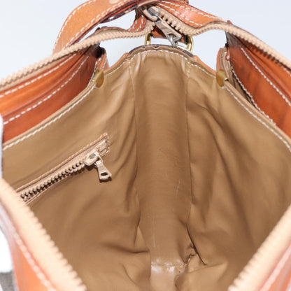 Celine Macadam Shoulder Bag PVC Leather, BROWN, CANVAS, Shoulder bag