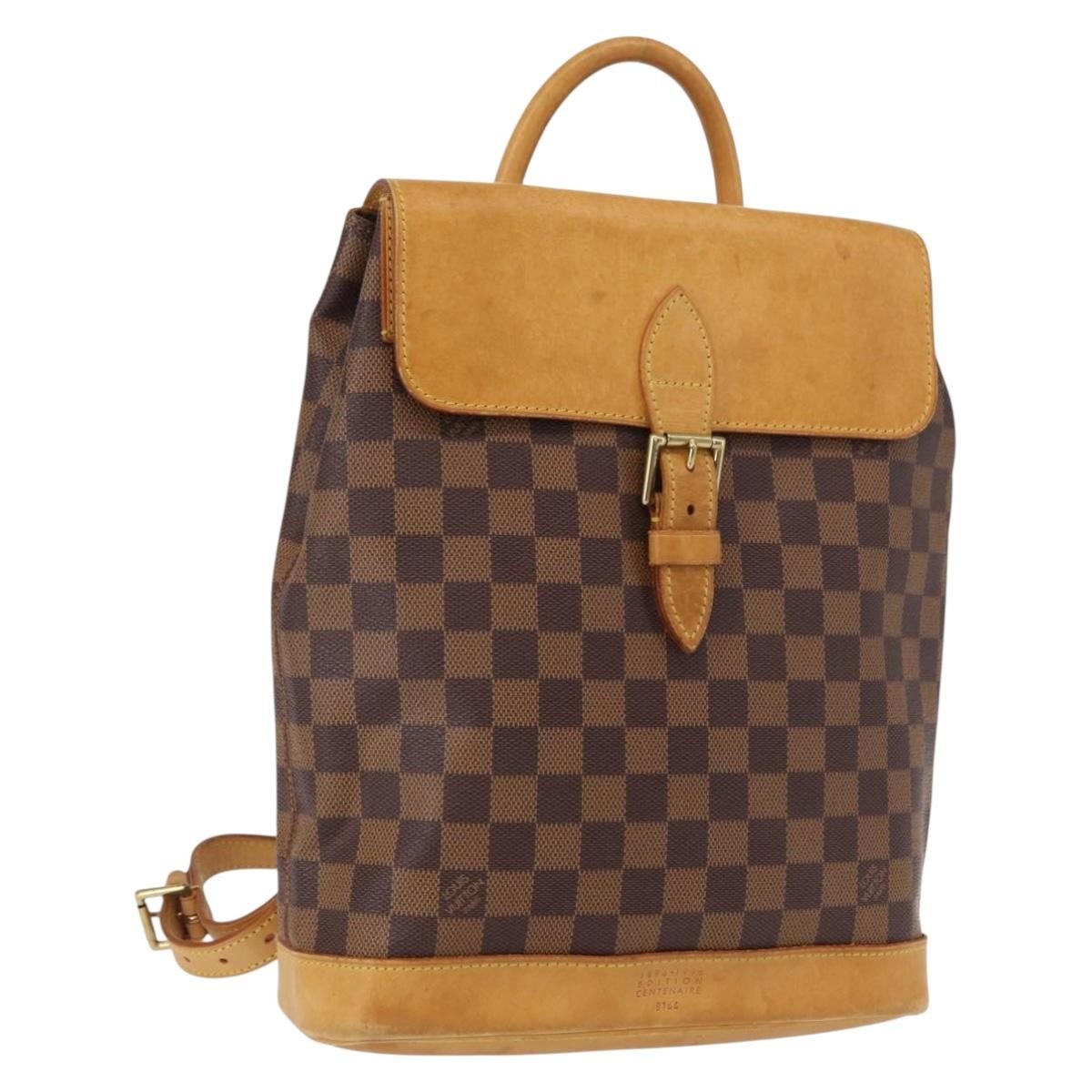 Louis Vuitton Arlequin Backpack Damier, BROWN, CANVAS, Backpack