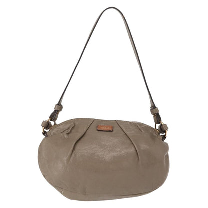 Chloe Vintage Shoulder Bag Leather, BEIGE, LEATHER, Shoulder bag