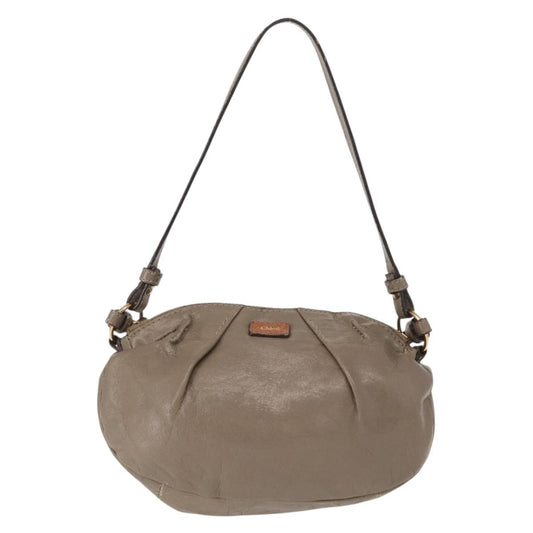 Chloe Vintage Shoulder Bag Leather, BEIGE, LEATHER, Shoulder bag