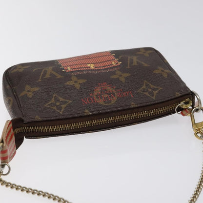 Louis Vuitton Pochette Accessoires Limited Edition Monogram Trunk, BROWN, CANVAS, Clutche & pouche