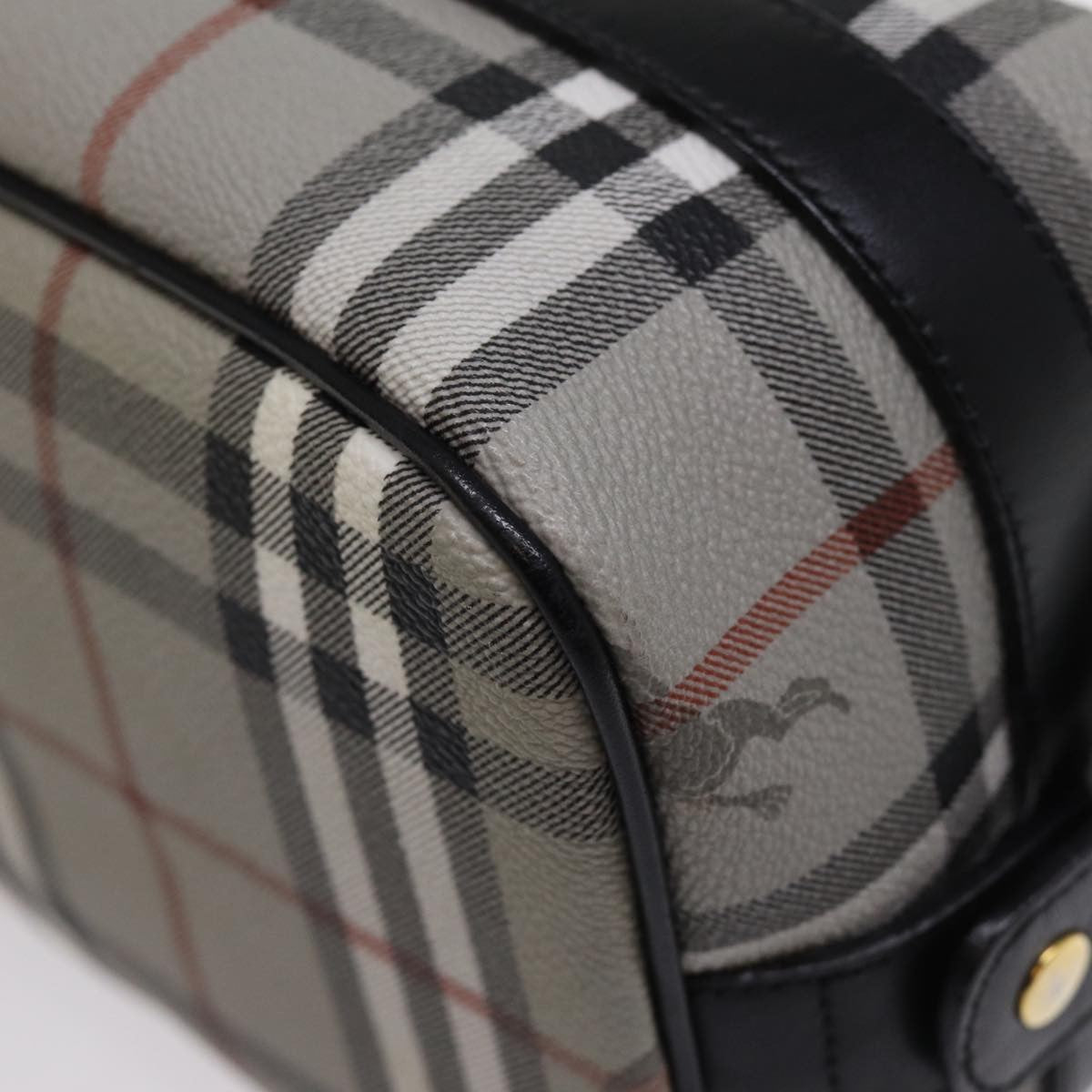 Burberry Nova check Pochette Canvas, GRAY, CANVAS, Clutche & pouche