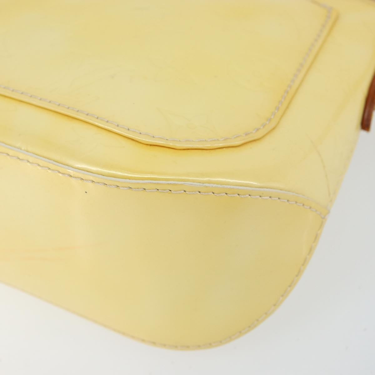 Louis Vuitton Minna Street Handbag Monogram Vernis, YELLOW, PATENT_LEATHER, Shoulder bag