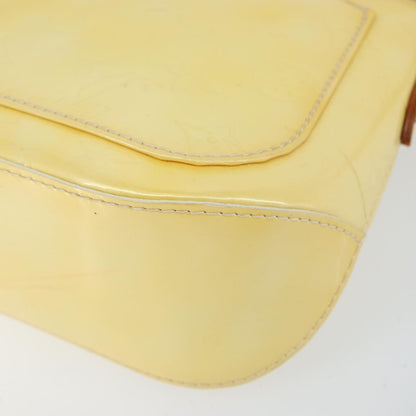 Louis Vuitton Minna Street Handbag Monogram Vernis, YELLOW, PATENT_LEATHER, Shoulder bag