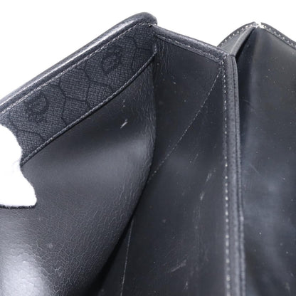 Christian Dior Vintage Full Flap Bag Leather, BLACK, LEATHER, Shoulder bag