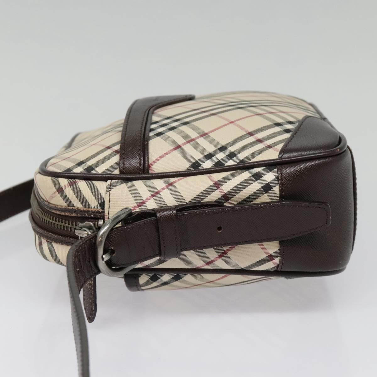 Burberry Camera Crossbody Bag Vintage Check Canvas, BEIGE, CANVAS, Shoulder bag
