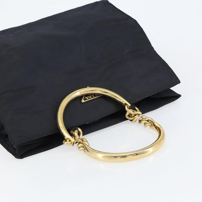 Prada Metal Handles Tote Tessuto, BLACK, NYLON, Tote bag