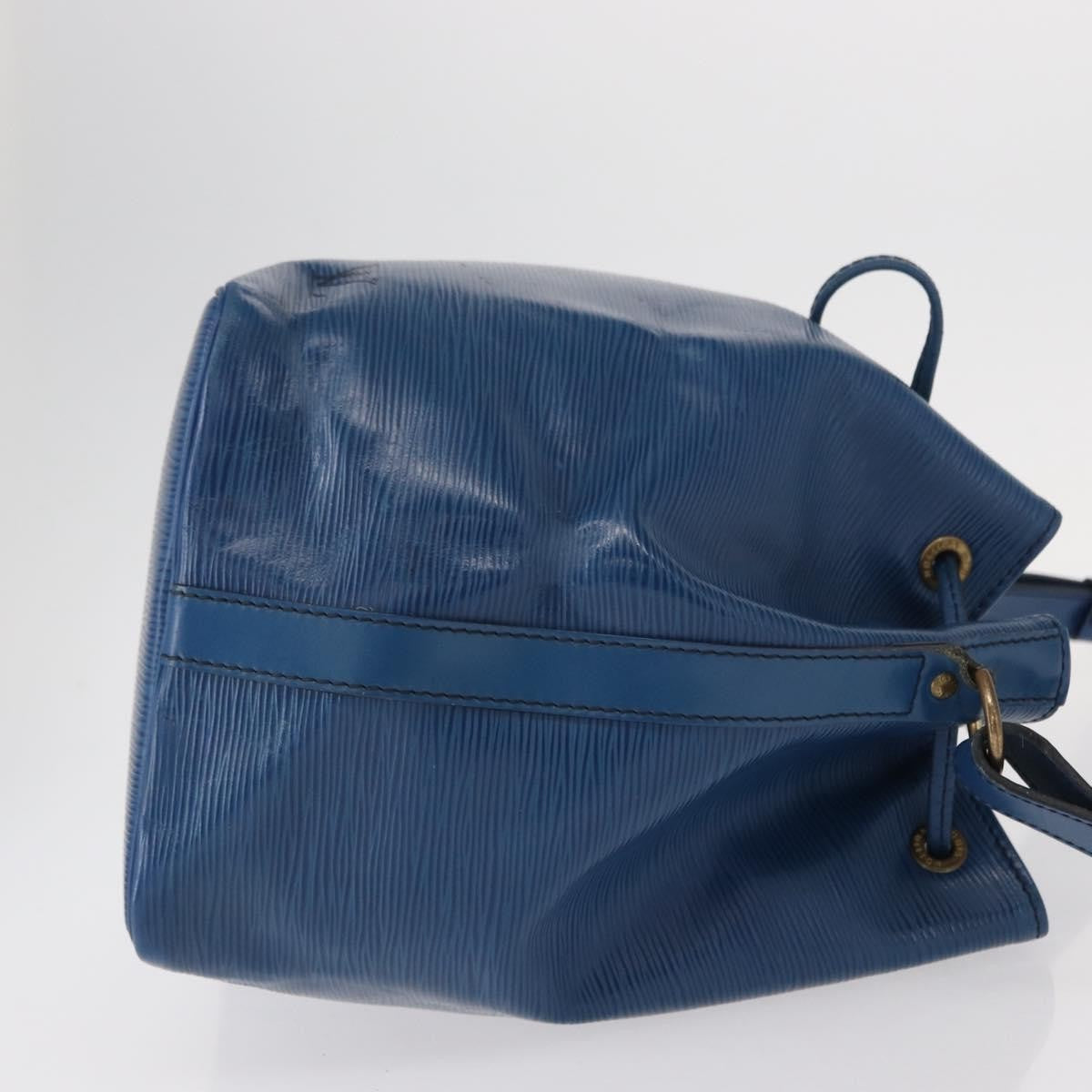 Louis Vuitton Petit Noe Handbag Epi Leather, BLUE, LEATHER, Shoulder bag