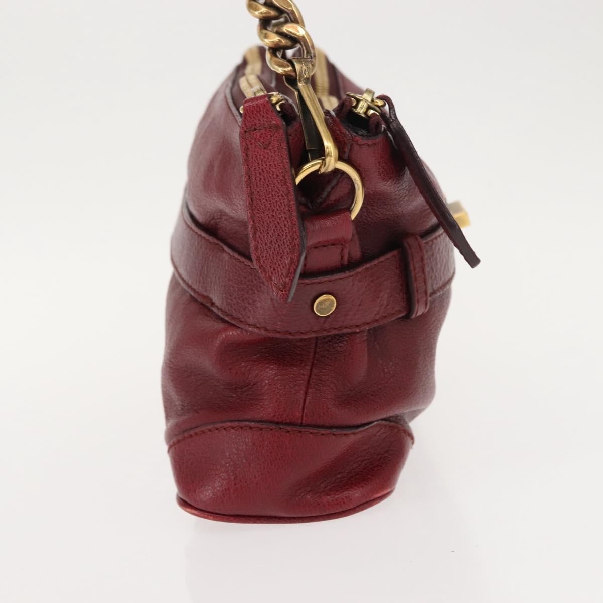 Burberry Shoulder Bag Leather, RED, LEATHER, Shoulder bag