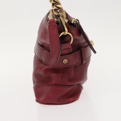 Burberry Shoulder Bag Leather, RED, LEATHER, Shoulder bag