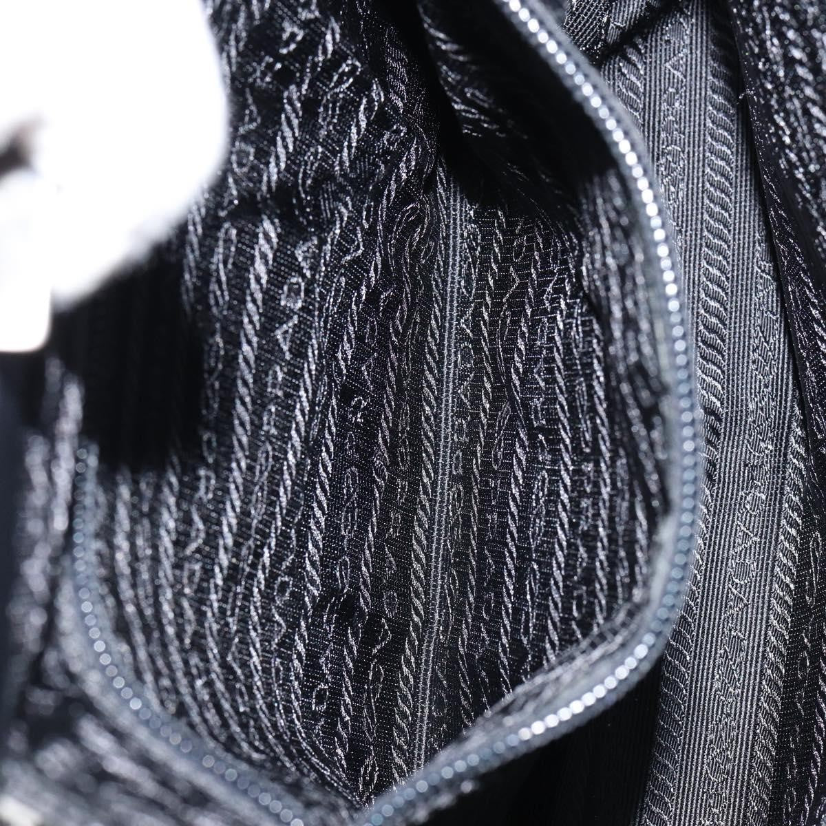 Prada Vintage Handbag Leather, BLACK, LEATHER, Handbag