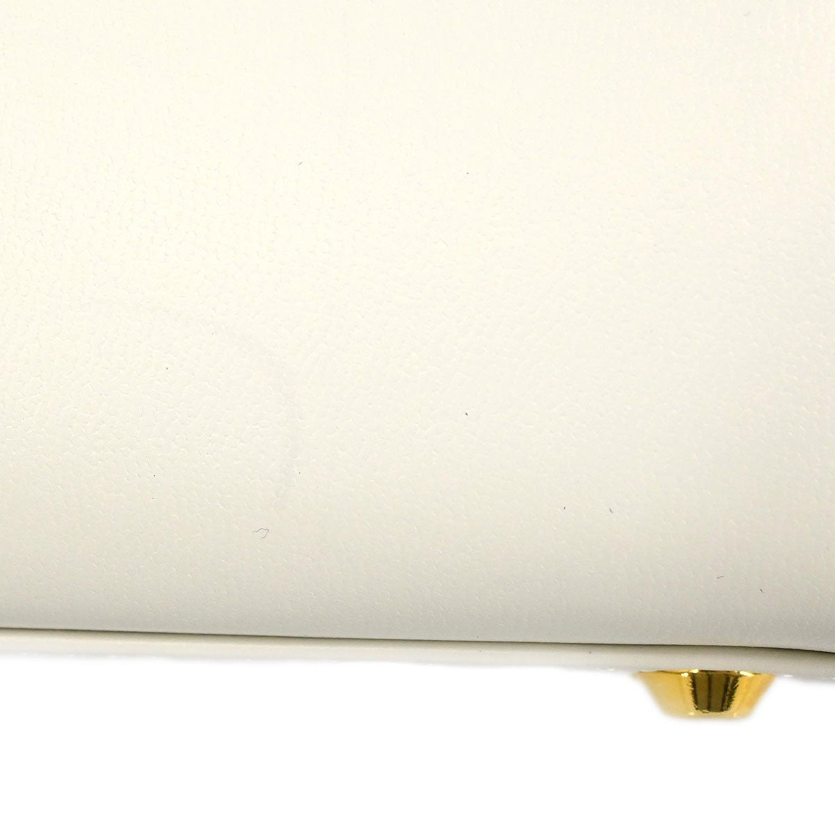 Saint Laurent Vintage Handbag Leather, WHITE, LEATHER, Handbag