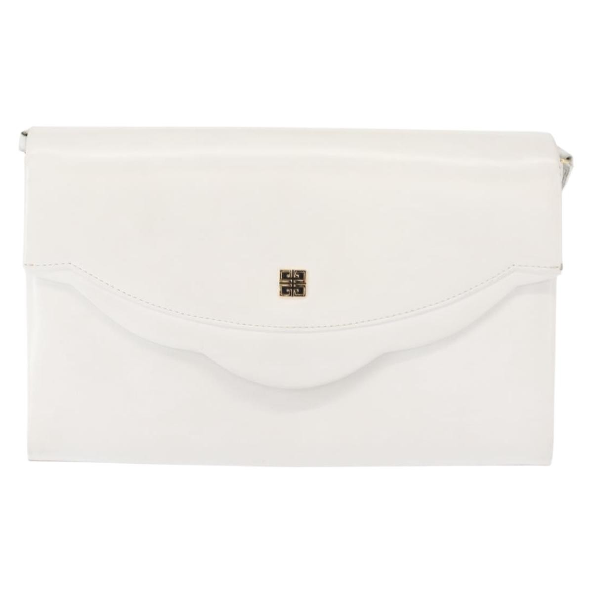 Givenchy Shoulder Bag Leather, WHITE, LEATHER, Shoulder bag