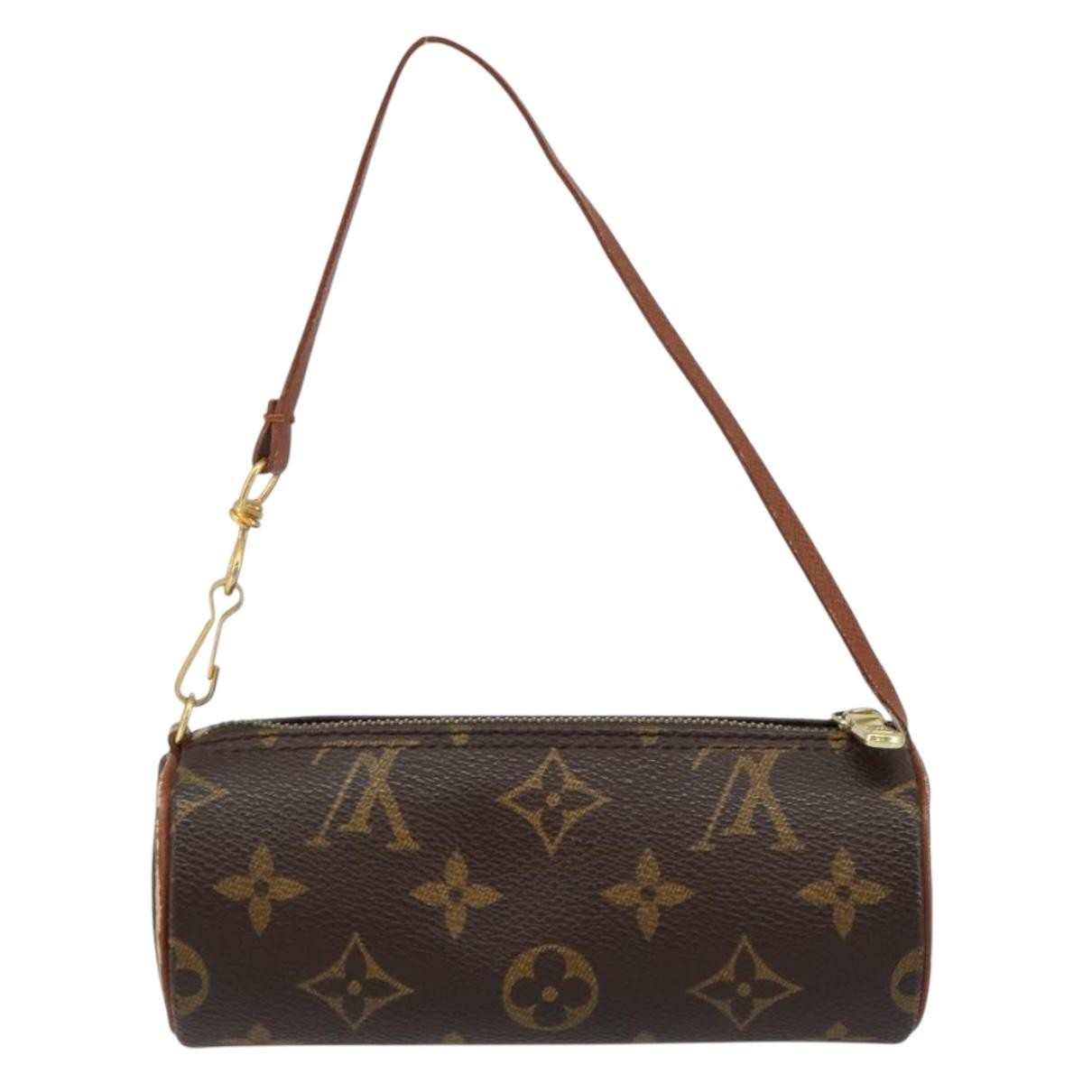 Louis Vuitton Papillon Pochette Monogram Canvas, BROWN, CANVAS, Clutche & pouche