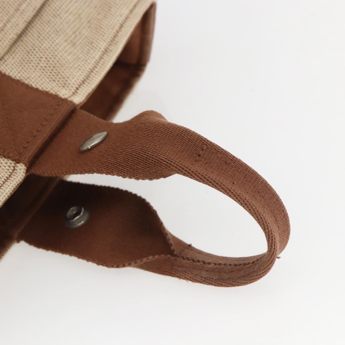 Hermes Saxo Handbag Toile, BEIGE, CANVAS, Handbag