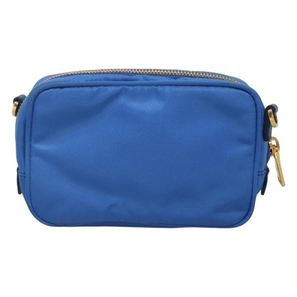 Prada Bow Camera Crossbody Bag Tessuto, BLUE, NYLON, Shoulder bag