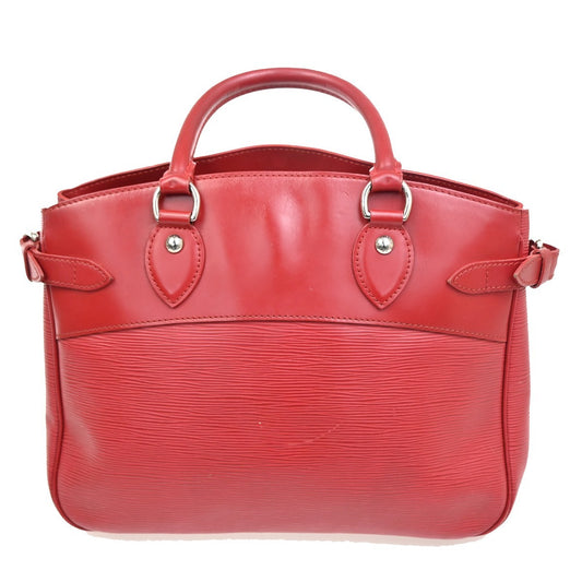 Louis Vuitton Passy Tote Epi Leather, RED, LEATHER, Tote bag