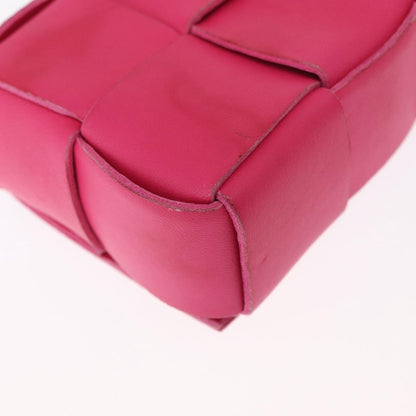 Bottega Veneta Cassette Crossbody Bag Maxi Intrecciato Leather, PINK, LEATHER, Clutche & pouche
