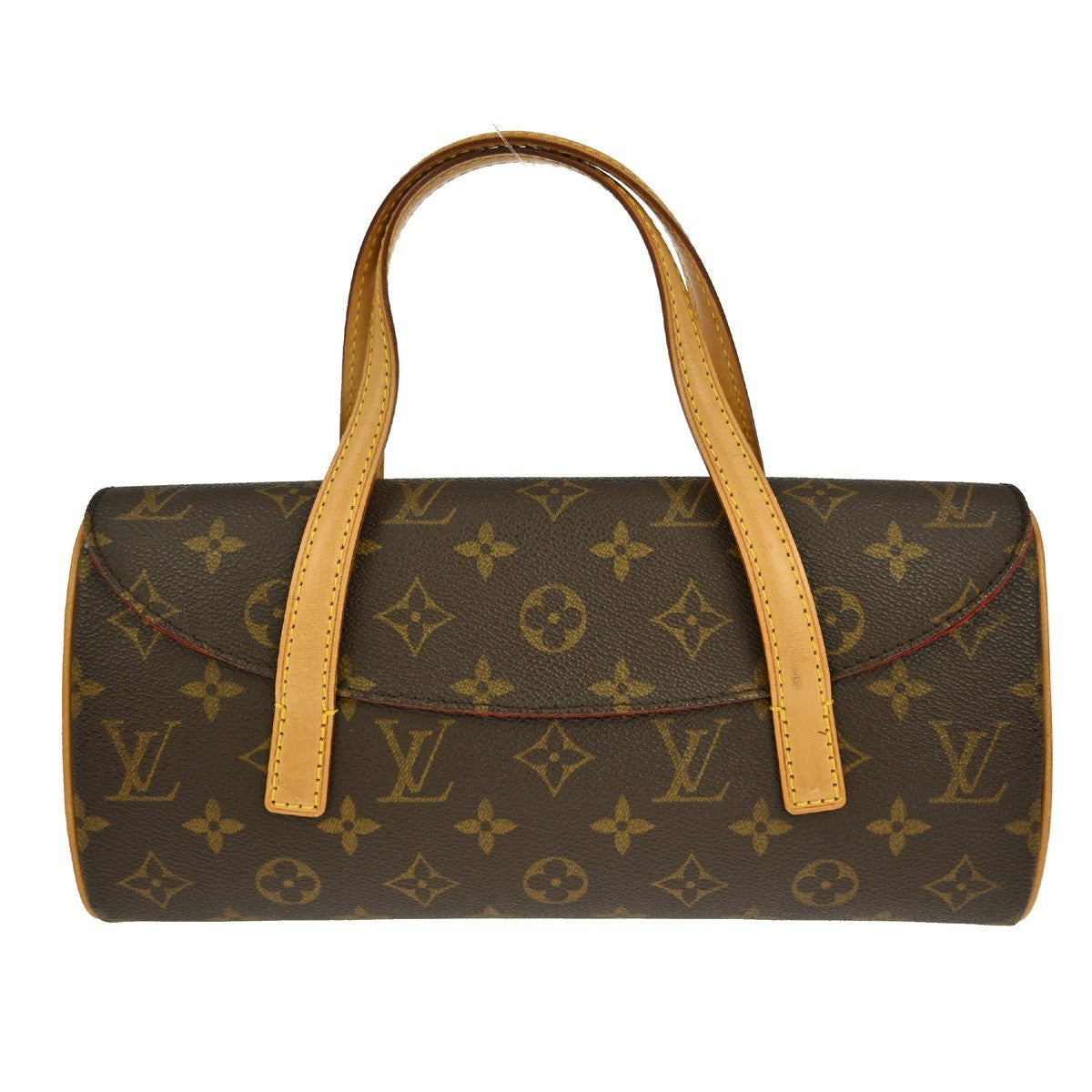 Louis Vuitton Sonatine Handbag Monogram Canvas, BROWN, CANVAS, Handbag