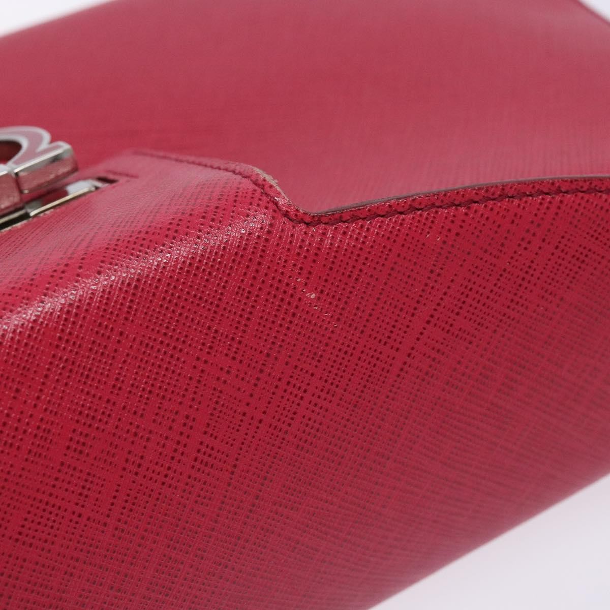 Salvatore Ferragamo Gancini Shoulder Bag Leather, PINK, LEATHER, Shoulder bag