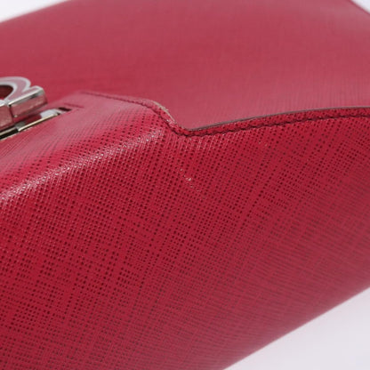 Salvatore Ferragamo Gancini Shoulder Bag Leather, PINK, LEATHER, Shoulder bag