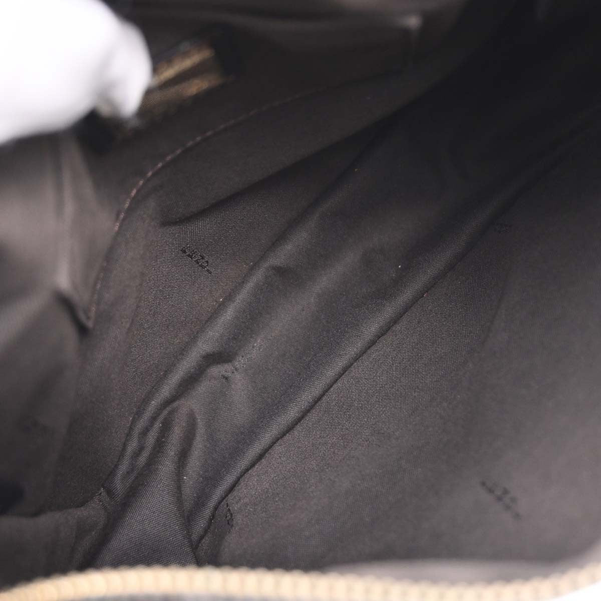 Fendi Vintage F Charm Messenger Bag Zucchino Canvas, BLACK, CANVAS, Shoulder bag