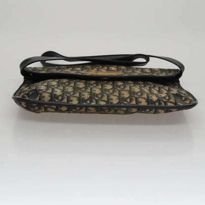 Christian Dior Vintage Trotter Shoulder Bag Canvas, NAVY, CANVAS, Shoulder bag