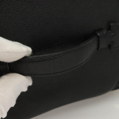 Chanel Vanity pouch Leather, BLACK, LEATHER, Toiletry Case