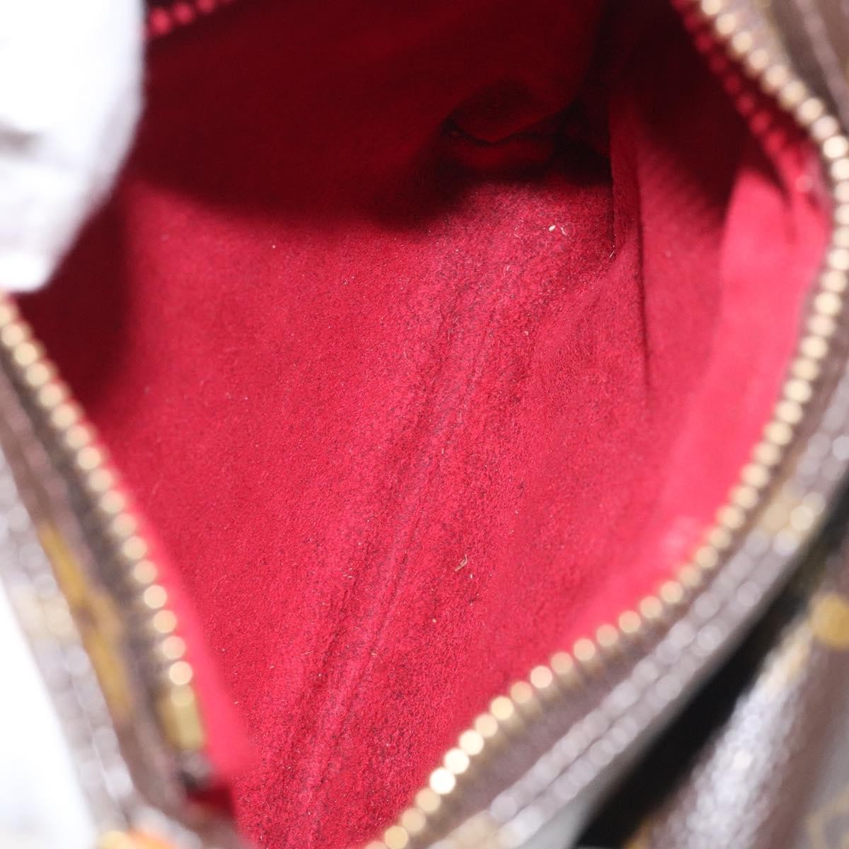 Louis Vuitton Partition Wristlet Clutch Monogram Canvas, BROWN, CANVAS, Clutche & pouche