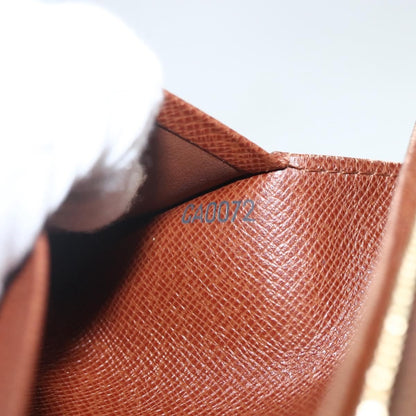 Louis Vuitton Porte Monnaie Tresor Wallet Monogram Canvas, BROWN, CANVAS, Wallets