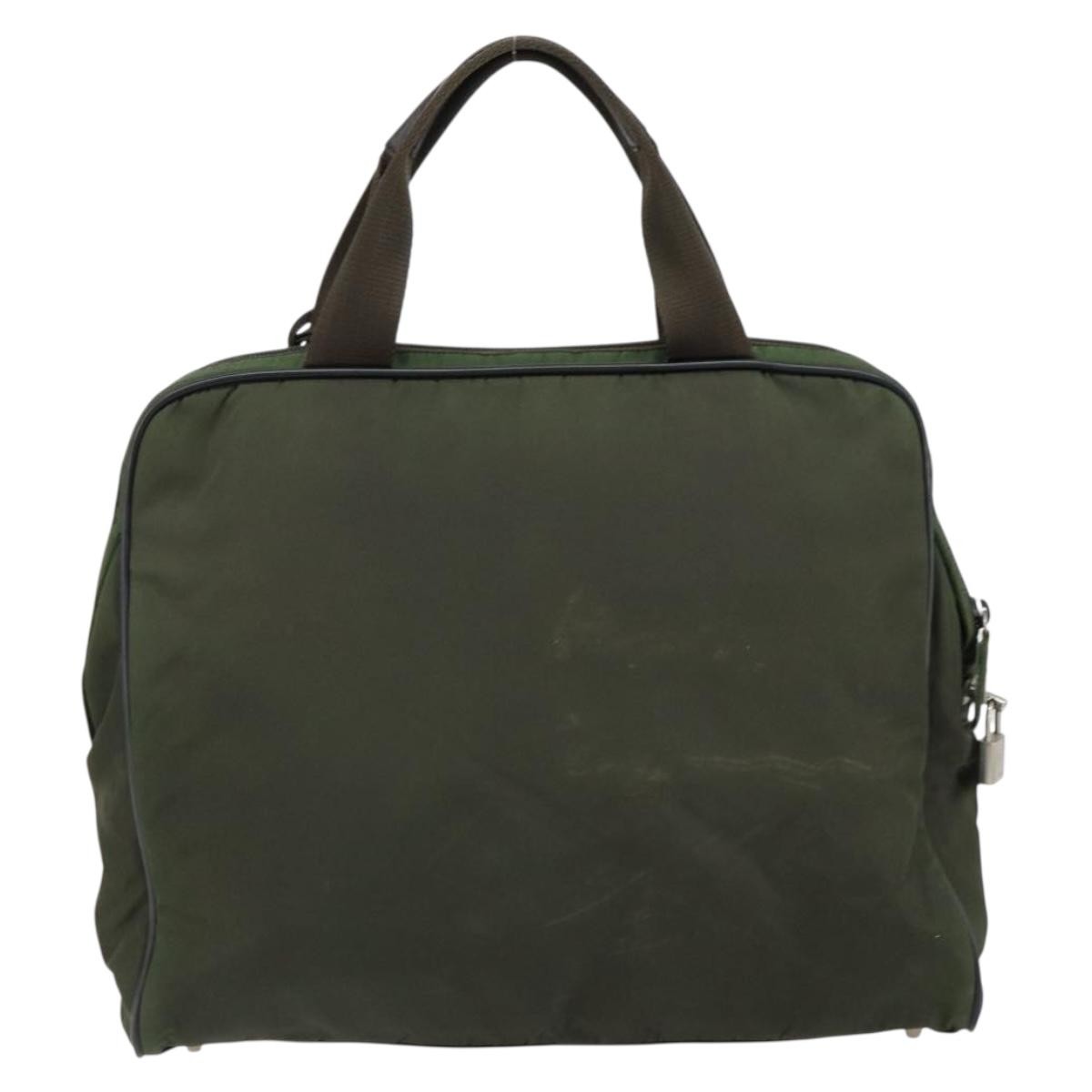 Prada Vintage Handbag Tessuto, KHAKI, NYLON, Handbag