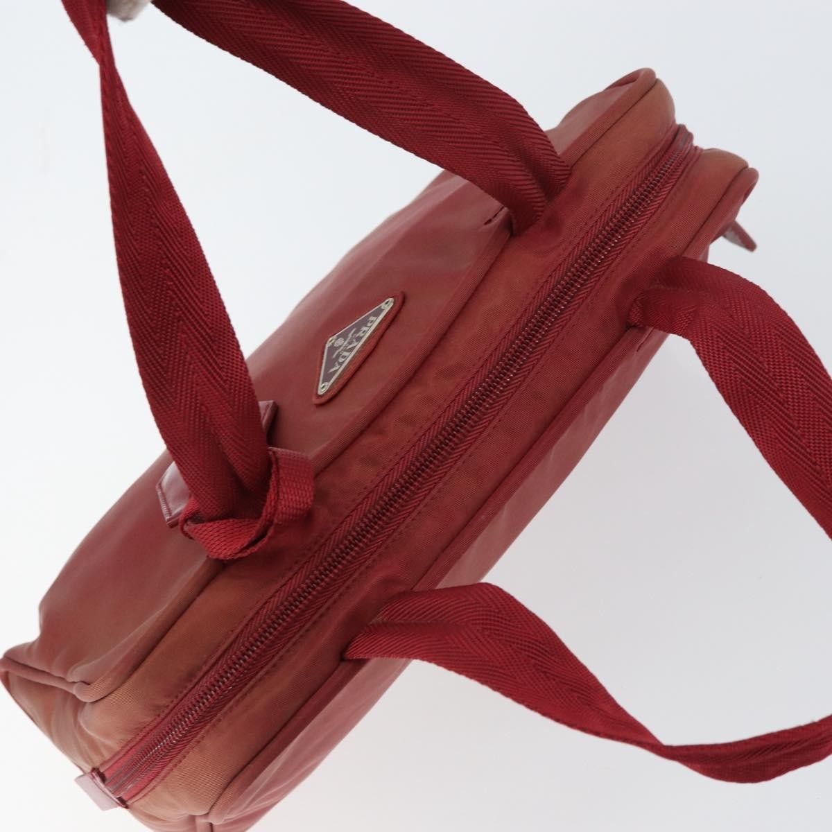 Prada Zip Around Tote Tessuto, RED, NYLON, Shoulder bag