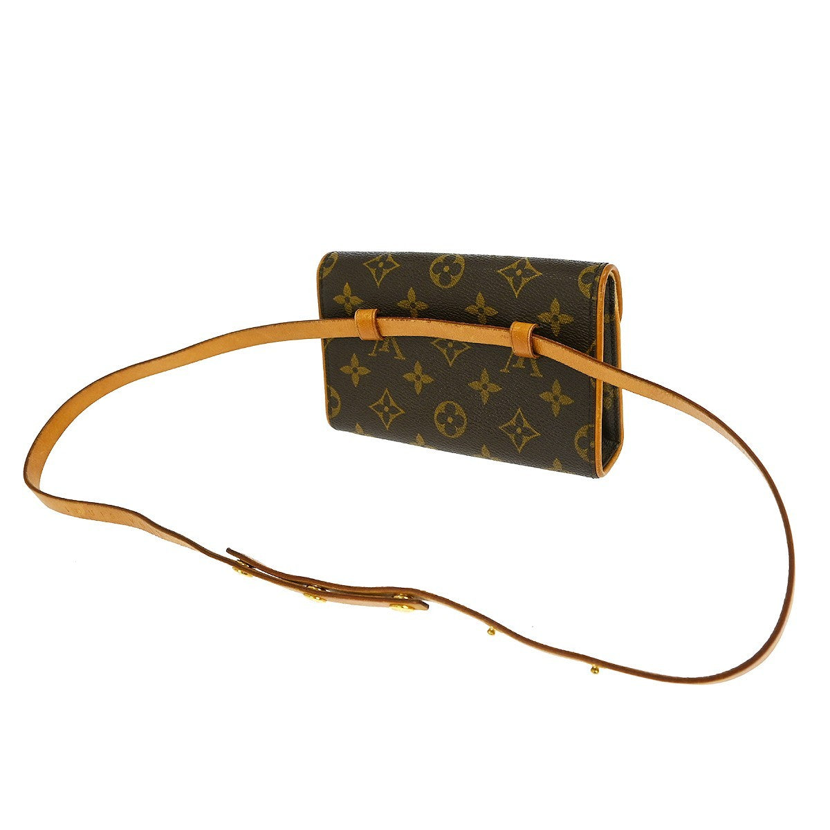 Louis Vuitton Florentine Waist Bag Monogram Canvas, BROWN, CANVAS, Clutche & pouche