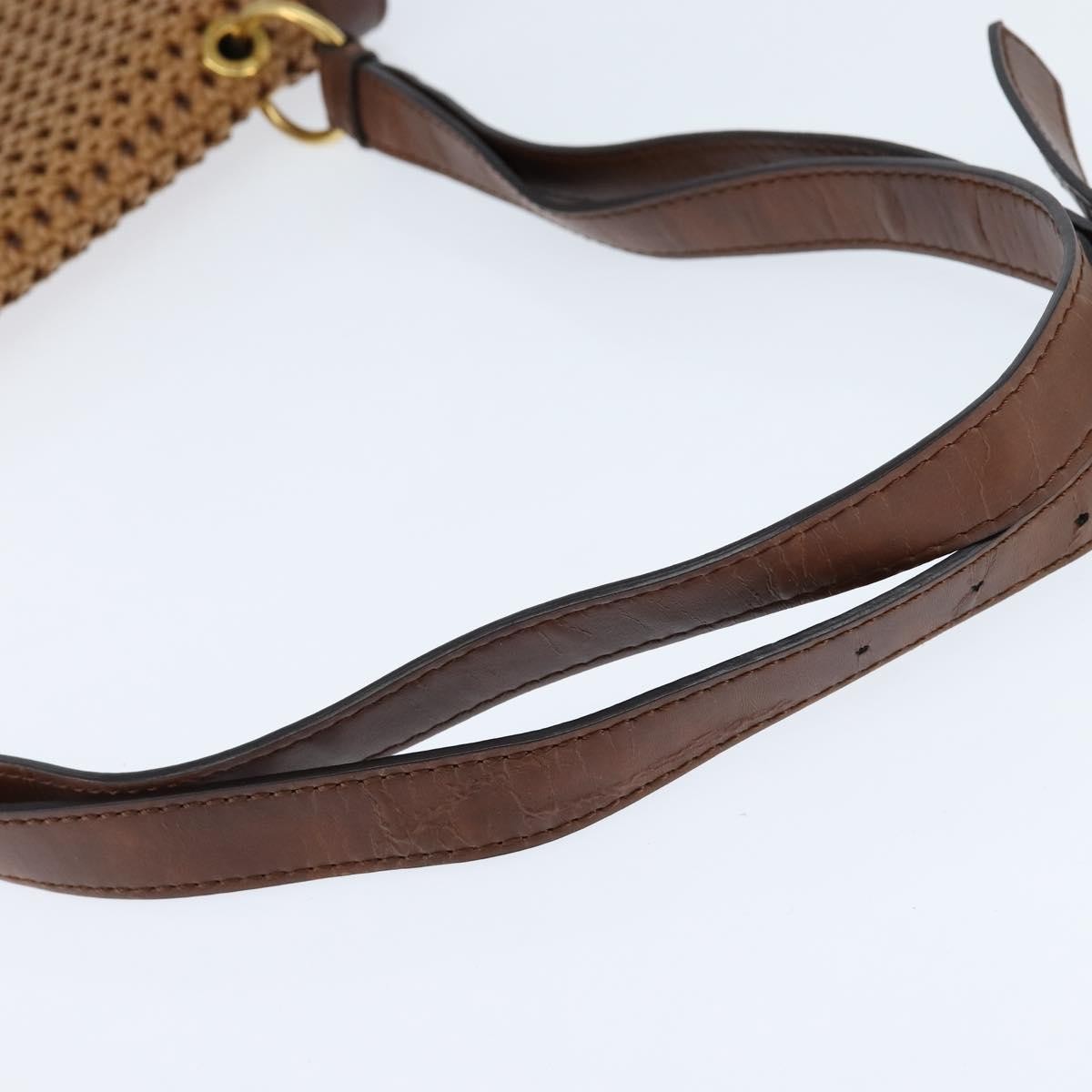 Stella McCartney Flap Shoulder Bag Polyester, BROWN, POLYESTER, Shoulder bag