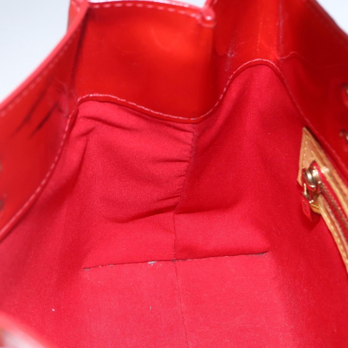 Louis Vuitton Reade Handbag Monogram Vernis, Red, Patent Leather, Handbag