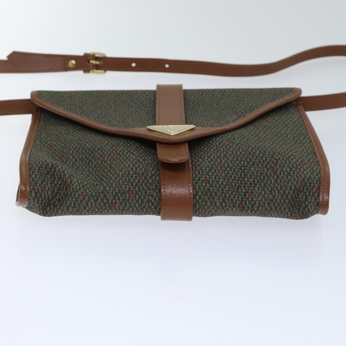 Saint Laurent Vintage Shoulder Bag Canvas, GOLD, PVC, Shoulder bag