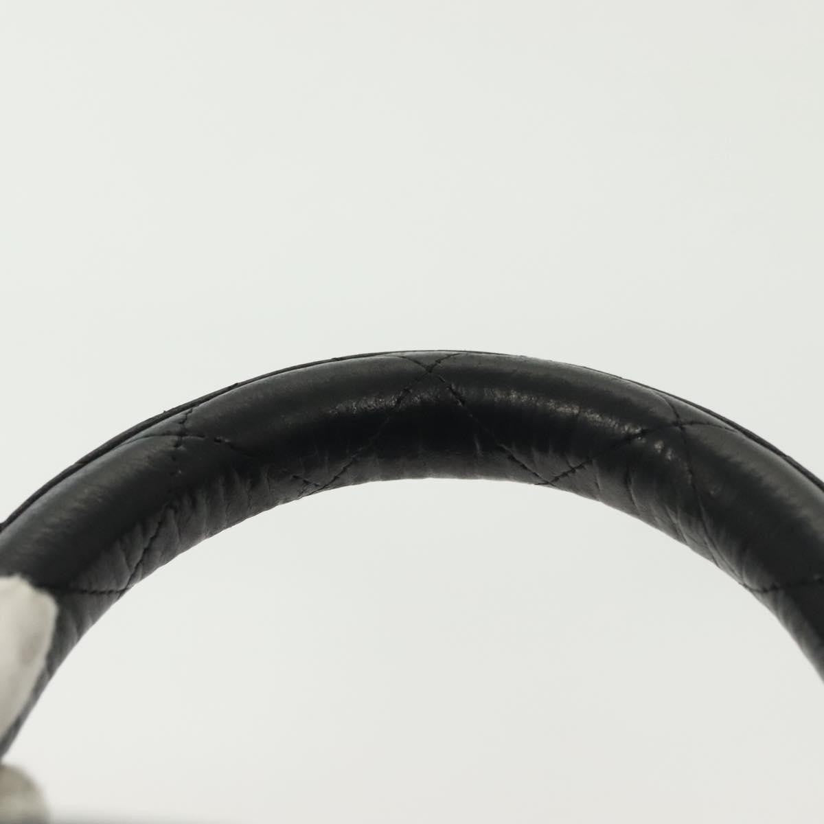 Chanel Vanity pouch Leather, BLACK, LEATHER, Toiletry Case