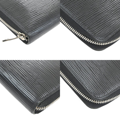 Louis Vuitton Zippy Organizer Epi Leather, BLACK, LEATHER, Wallets