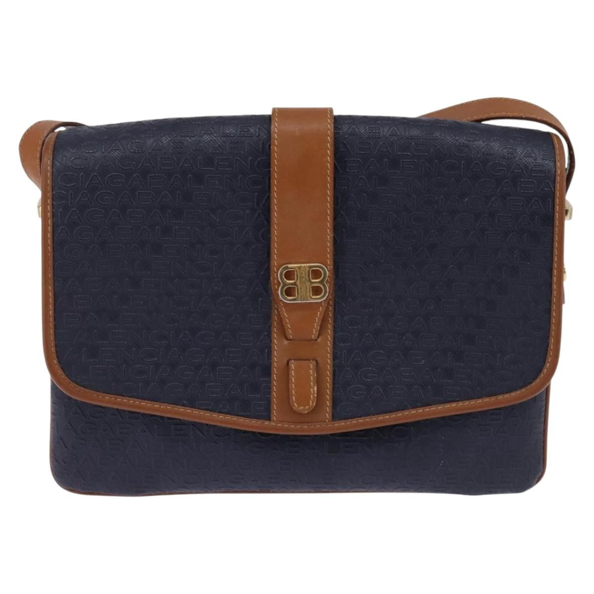 Balenciaga Shoulder Bag PVC, NAVY, PVC, Shoulder bag