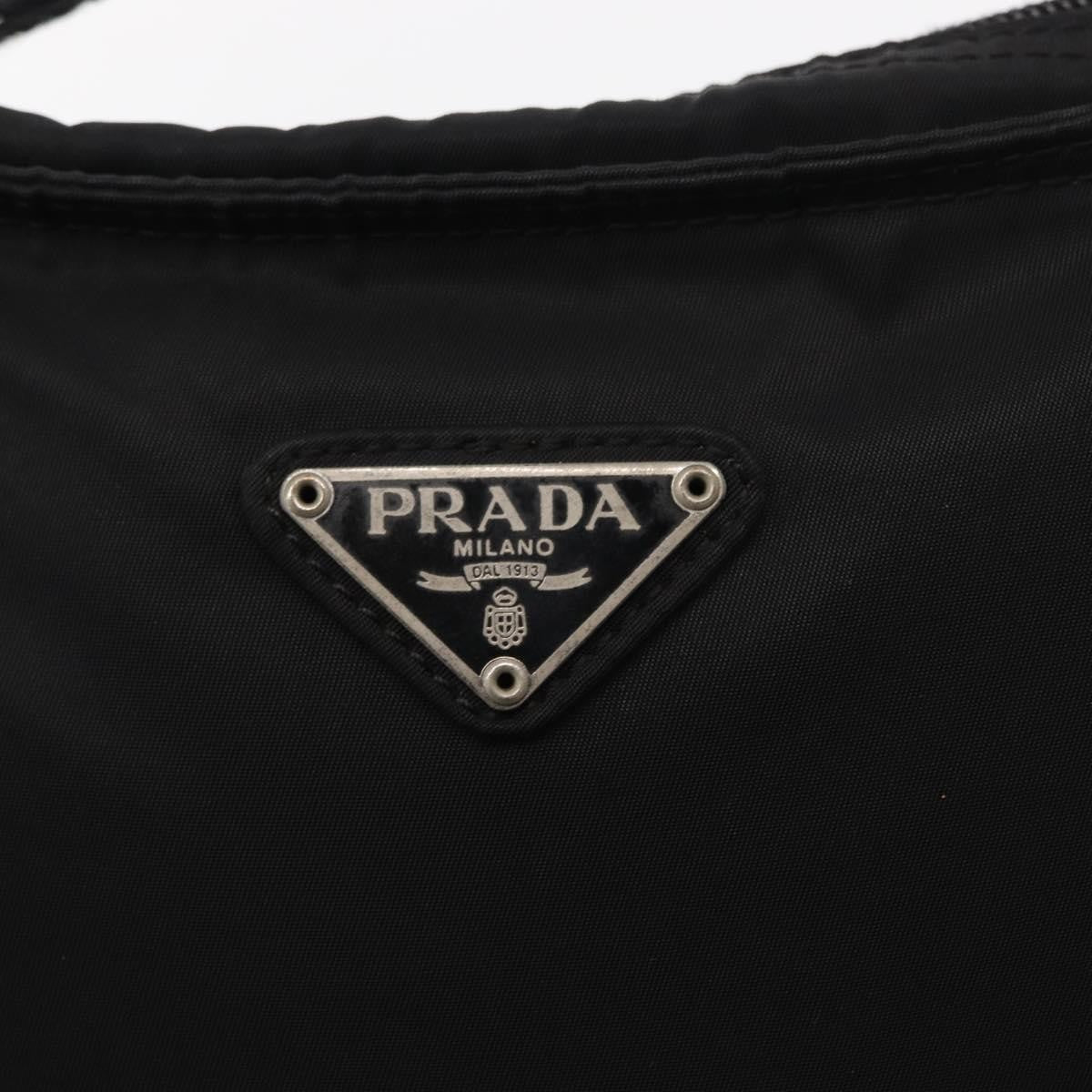 Prada Zip Messenger Bag Tessuto, BLACK, NYLON, Shoulder bag