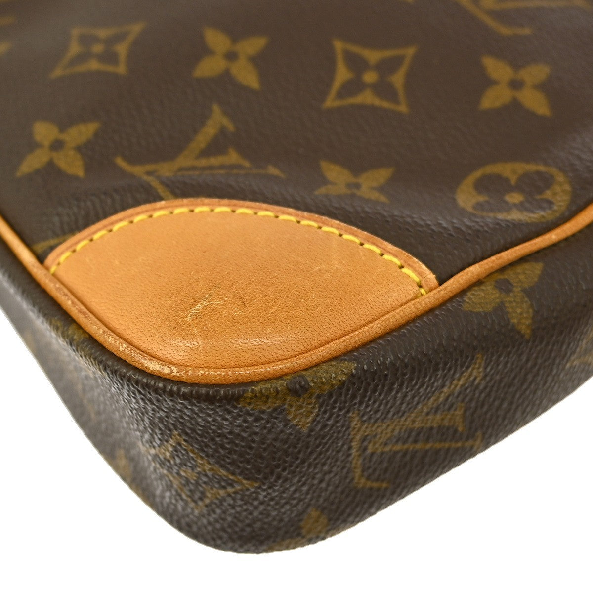 Louis Vuitton Marly Dragonne Clutch Monogram Canvas, BROWN, CANVAS, Clutche & pouche