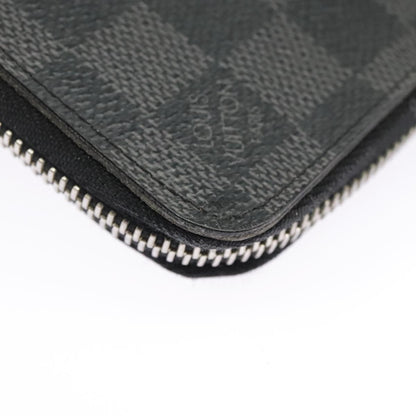 Louis Vuitton Zippy wallet vertical Damier Graphite, BLACK, CANVAS, Wallets