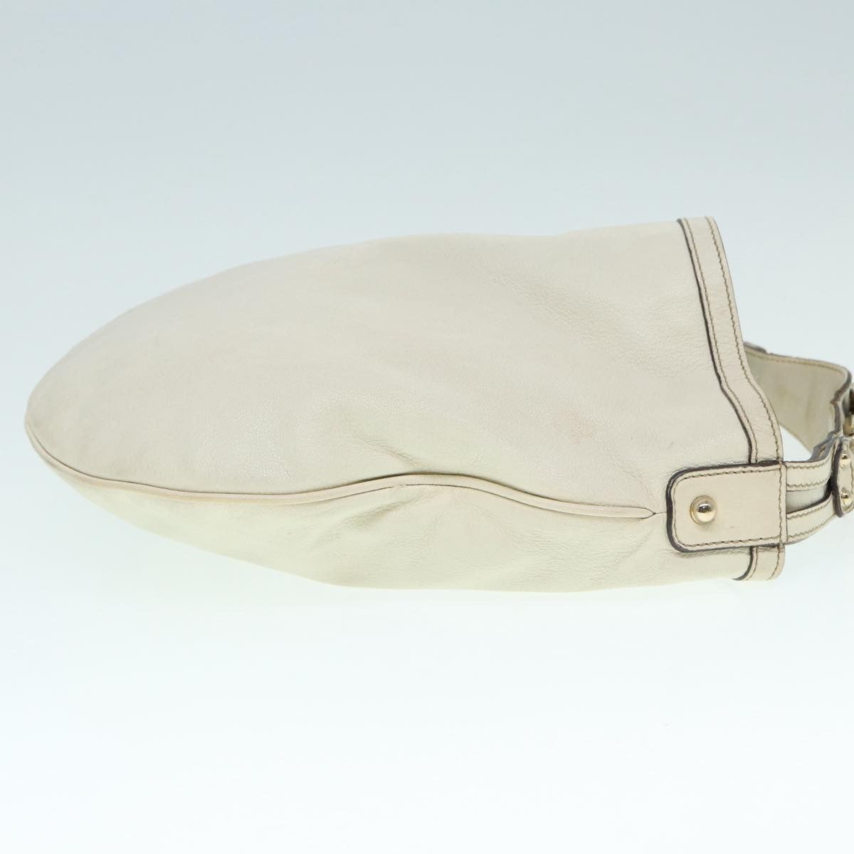 Gucci Horsebit Hobo Leather, BEIGE, LEATHER, Shoulder bag